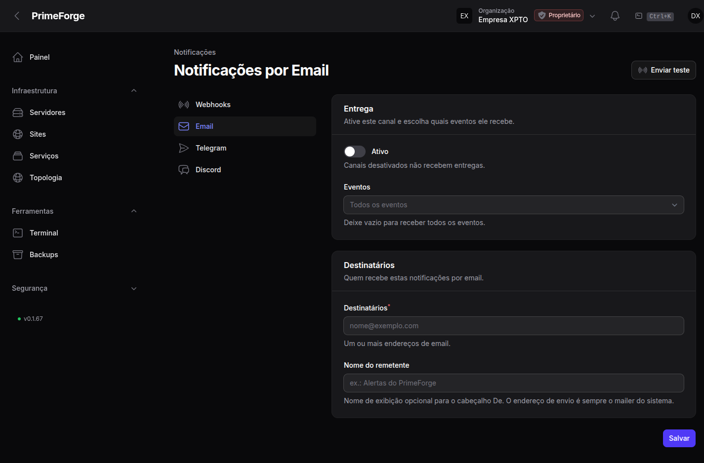 Canal de Email